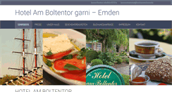 Desktop Screenshot of hotel-am-boltentor.de