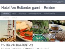 Tablet Screenshot of hotel-am-boltentor.de